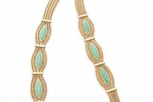 Aurelie Bidermann Sunset Necklace with Turquoise