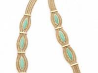 Aurelie Bidermann Sunset Necklace with Turquoise