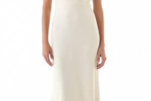 Badgley Mischka Collection Deco Cap Sleeve Gown