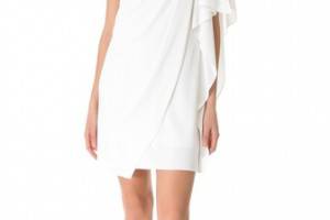 Badgley Mischka Collection One Shoulder Mini Dress