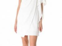 Badgley Mischka Collection One Shoulder Mini Dress