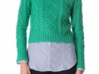 Band of Outsiders Chunky Crop Sweater