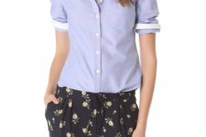 Band of Outsiders Cropped Shirt