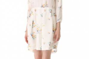 Band of Outsiders Long Sleeve Printed Dress