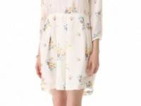 Band of Outsiders Long Sleeve Printed Dress