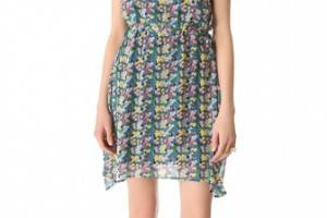 Band of Outsiders Mini Blossom Crinkle Dress