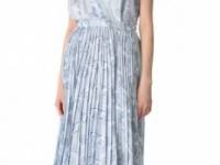 Band of Outsiders Pleated Japanese Flowers Dress