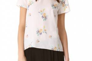 Band of Outsiders Short Sleeve Blouse