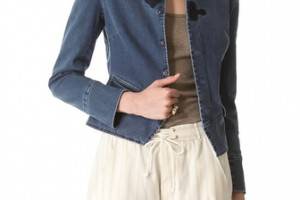 Band of Outsiders Stand Collar Peplum Jacket