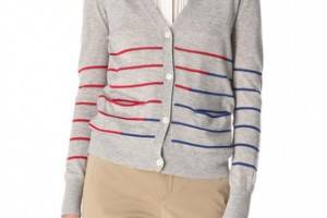 Band of Outsiders Striped Cardigan