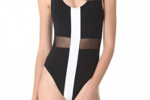 Beth Richards Large Cross One Piece Swimsuit