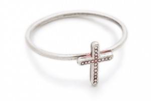 Bing Bang Cross Mini Stack Ring