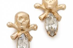 Bing Bang Memento Mori Skull Stud Earrings