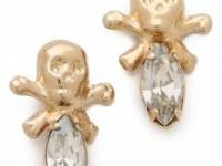 Bing Bang Memento Mori Skull Stud Earrings