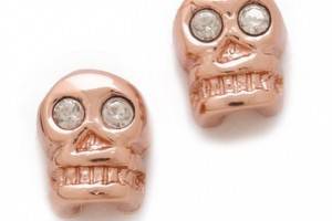 Bing Bang Skull Stud Earrings