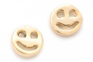 Bing Bang Smiley Face Stud Earrings