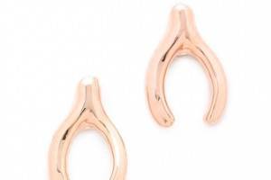 Bing Bang Wishbone Stud Earrings