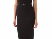 Black Halo Jackie O Belted Dress