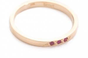 blanca monros gomez Dainty Ruby Topper Ring