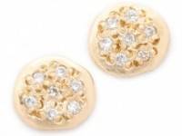 blanca monros gomez Diamond Flat Seed Stud Earrings