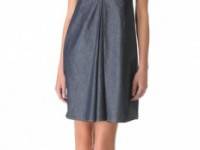 Carven Chambray Polo Dress