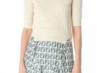Carven Layered Short Sleeve Sweater