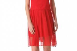 Carven Mesh Sleeveless Dress