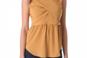 Carven Sleeveless Crossover Top