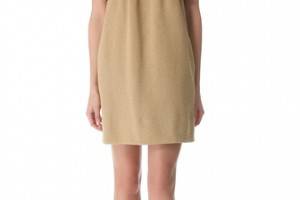 Carven Sleeveless Dress with Ruffle Waist