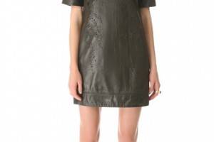 Catherine Deane Olina Leather Shift Dress