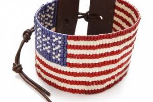 Chan Luu American Flag Bracelet