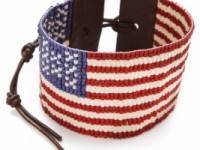 Chan Luu American Flag Bracelet