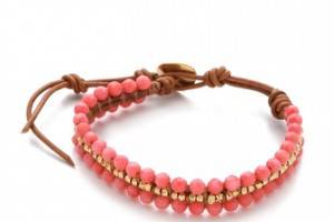 Chan Luu Coral Beaded Bracelet