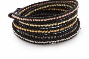 Chan Luu Mixed Nugget Wrap Bracelet