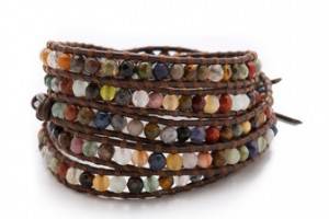 Chan Luu Semi Precious Stone Wrap Bracelet