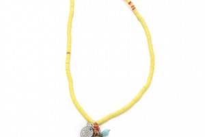 Chan Luu Tassel Charm Necklace