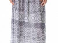 Charles Henry Patchwork Maxi Skirt