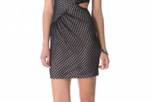 Charlotte Ronson Draped Cutout Dress