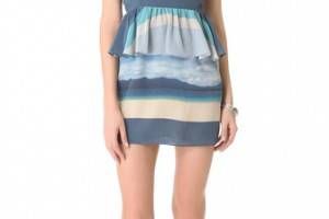 Charlotte Ronson Peplum Mini Dress