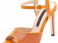 Chrissie Morris Farrah Python &amp; Stingray Sandals