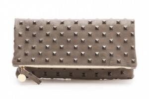 CLARE VIVIER Studded Fold Over Clutch