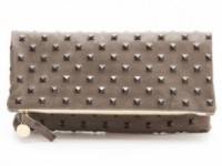 CLARE VIVIER Studded Fold Over Clutch