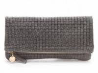 CLARE VIVIER Woven Fold Over Clutch