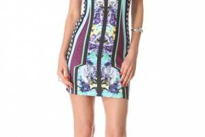 Clover Canyon Graphic Flowers Sleeveless Dress