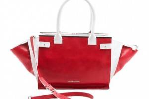 CoSTUME NATIONAL Red & White Satchel