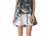 Cynthia Rowley Bleached Paisley Slip Dress