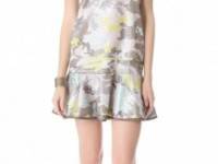 Cynthia Rowley Brocade Flounce Dress