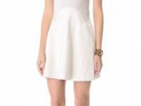 Cynthia Rowley Leather Combo Dress