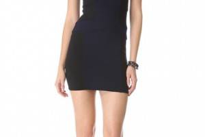 David Lerner Strapless Colorblock Dress