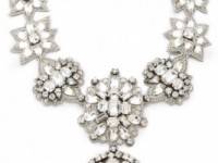 Deepa Gurnani Crystal Applique Statement Necklace